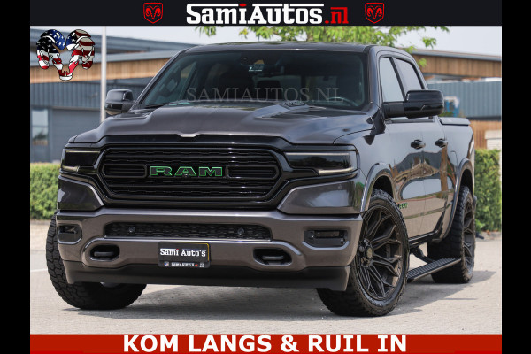Dodge Ram 1500 LIMITED 5.7 V8 | GRANITE KLEUR | BRONS 4PLAY WIELEN | HUD | MEGA DIK | LUCHTVERING | VOLLE PICK UP | CREW CAB 5 PERSOONS GRIJS KENTEKEN | DUBBELE CABINE |