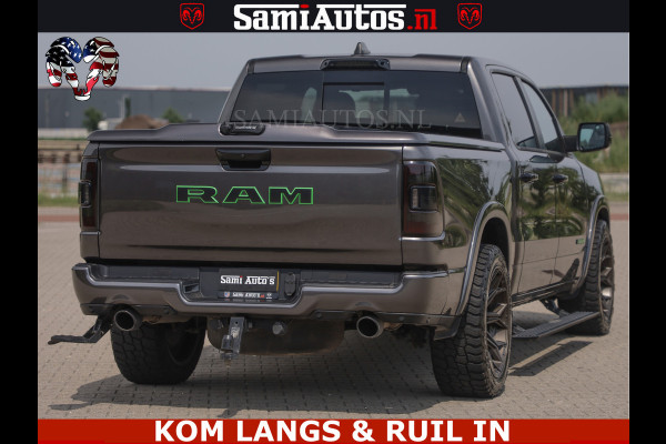 Dodge Ram 1500 LIMITED 5.7 V8 | GRANITE KLEUR | BRONS 4PLAY WIELEN | HUD | MEGA DIK | LUCHTVERING | VOLLE PICK UP | CREW CAB 5 PERSOONS GRIJS KENTEKEN | DUBBELE CABINE |