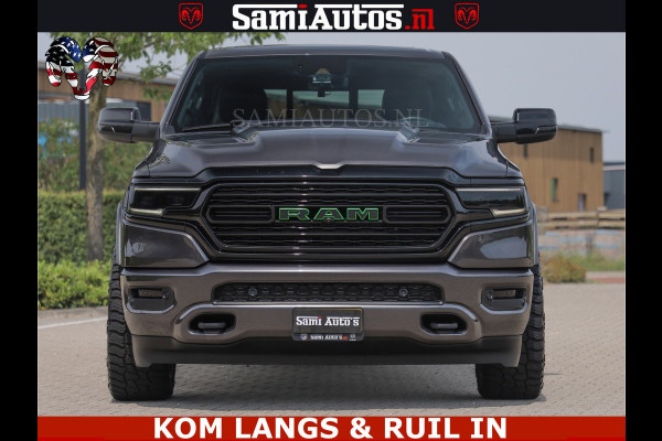 Dodge Ram 1500 LIMITED 5.7 V8 | GRANITE KLEUR | BRONS 4PLAY WIELEN | HUD | MEGA DIK | LUCHTVERING | VOLLE PICK UP | CREW CAB 5 PERSOONS GRIJS KENTEKEN | DUBBELE CABINE |