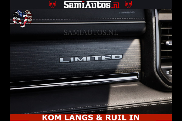 Dodge Ram 1500 LIMITED 5.7 V8 | GRANITE KLEUR | BRONS 4PLAY WIELEN | HUD | MEGA DIK | LUCHTVERING | VOLLE PICK UP | CREW CAB 5 PERSOONS GRIJS KENTEKEN | DUBBELE CABINE |