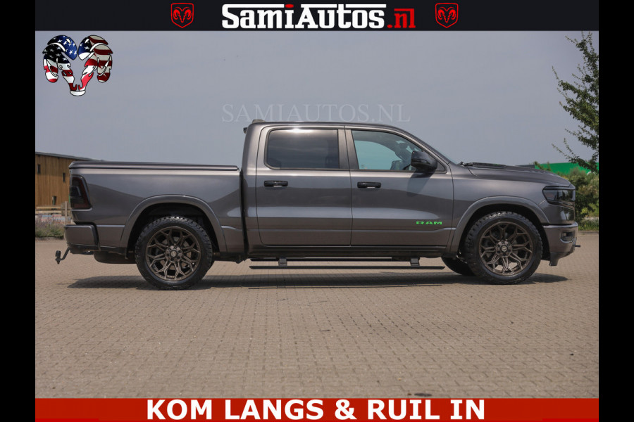 Dodge Ram 1500 LIMITED 5.7 V8 | GRANITE KLEUR | BRONS 4PLAY WIELEN | HUD | MEGA DIK | LUCHTVERING | VOLLE PICK UP | CREW CAB 5 PERSOONS GRIJS KENTEKEN | DUBBELE CABINE |