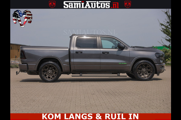 Dodge Ram 1500 LIMITED 5.7 V8 | GRANITE KLEUR | BRONS 4PLAY WIELEN | HUD | MEGA DIK | LUCHTVERING | VOLLE PICK UP | CREW CAB 5 PERSOONS GRIJS KENTEKEN | DUBBELE CABINE |