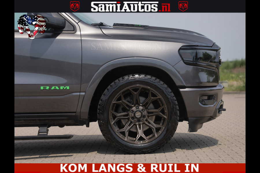Dodge Ram 1500 LIMITED 5.7 V8 | GRANITE KLEUR | BRONS 4PLAY WIELEN | HUD | MEGA DIK | LUCHTVERING | VOLLE PICK UP | CREW CAB 5 PERSOONS GRIJS KENTEKEN | DUBBELE CABINE |