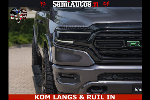 Dodge Ram 1500 LIMITED 5.7 V8 | GRANITE KLEUR | BRONS 4PLAY WIELEN | HUD | MEGA DIK | LUCHTVERING | VOLLE PICK UP | CREW CAB 5 PERSOONS GRIJS KENTEKEN | DUBBELE CABINE |
