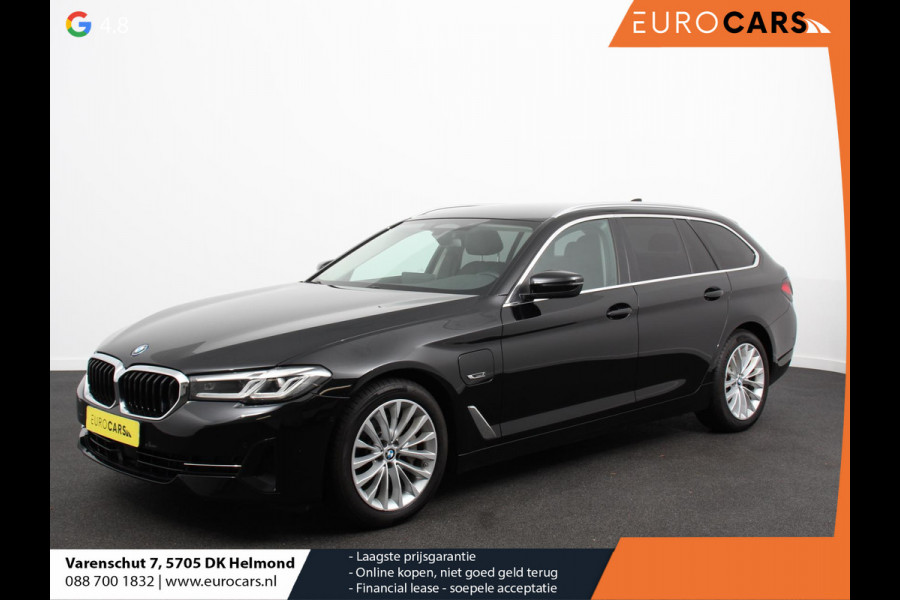 BMW 5 Serie Touring 530e Business PHEV AUTOMAAT Adaptieve cruise control LED Leder Navigatie Stoelverwarming Achteruitrijcamera Sfeerverlichting Lane assist Climate control Apple Carplay/ Android Auto
