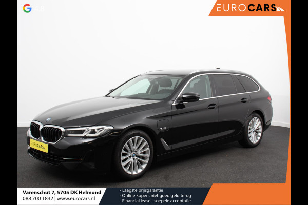 BMW 5 Serie Touring 530e Business PHEV AUTOMAAT Adaptieve cruise control LED Leder Navigatie Stoelverwarming Achteruitrijcamera Sfeerverlichting Lane assist Climate control Apple Carplay/ Android Auto