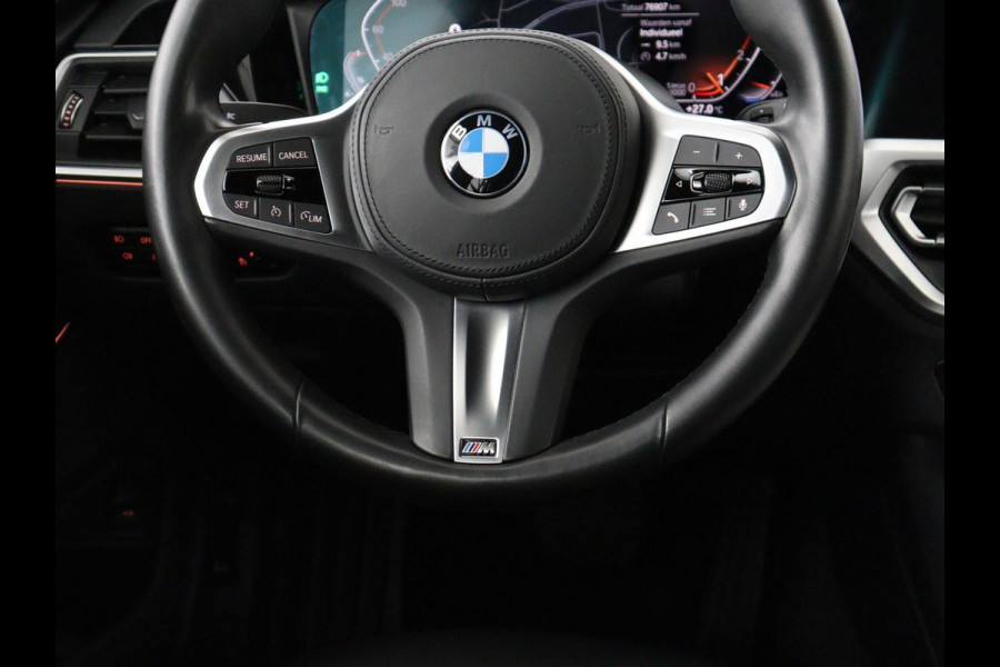 BMW 3-serie 320i Executive Edition | Sport Line | Trekhaak | Harman/Kardon | Sfeerverlichting | Carplay | Half leder | Live Cockpit | Parkeerhulp | Navigatie | Climate control | Full LED | Bluetooth | Cruise control