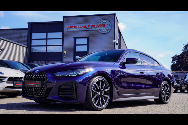 BMW 4 Serie Gran Coupé 430i High Executive | Tanzanit Blau | Schuif/kanteldak | Harman/Kardon | Dealer onderhouden | Luxe Leder |