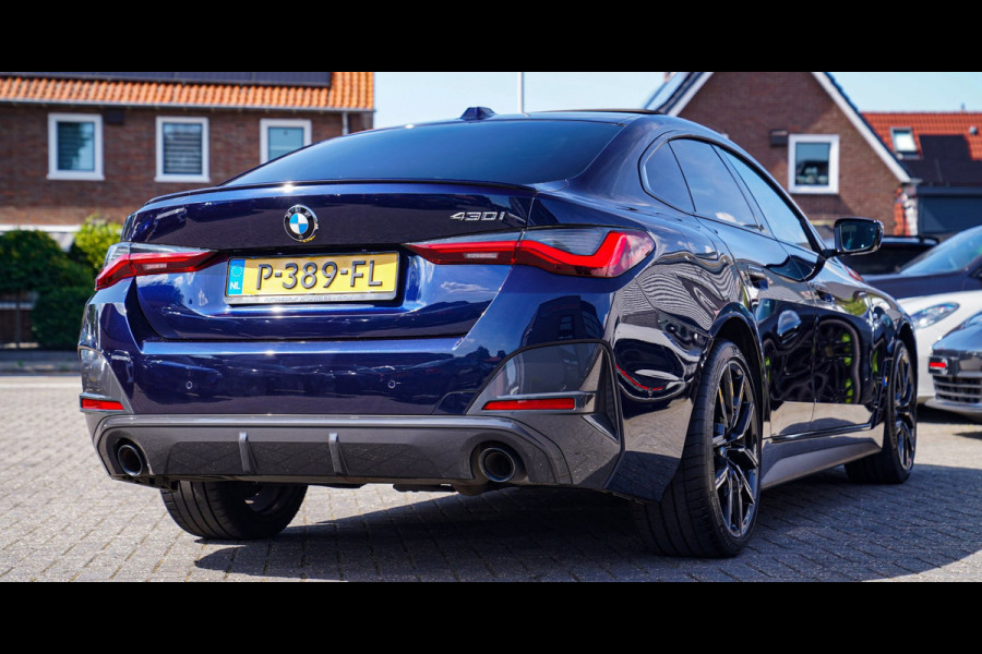 BMW 4 Serie Gran Coupé 430i High Executive | Tanzanit Blau | Schuif/kanteldak | Harman/Kardon | Dealer onderhouden | Luxe Leder |