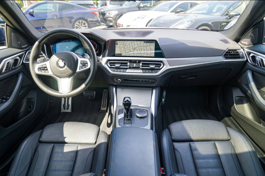 BMW 4 Serie Gran Coupé 430i High Executive | Tanzanit Blau | Schuif/kanteldak | Harman/Kardon | Dealer onderhouden | Luxe Leder |