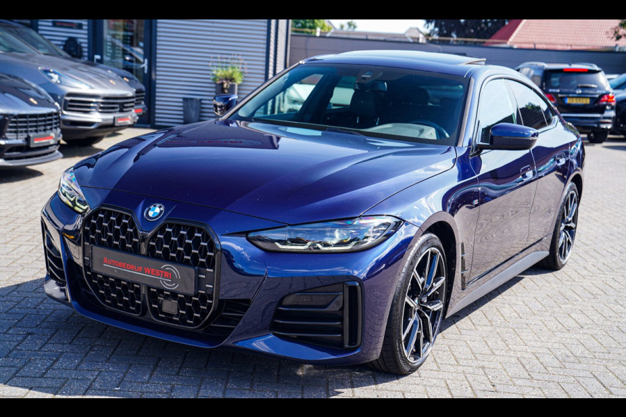 BMW 4 Serie Gran Coupé 430i High Executive | Tanzanit Blau | Schuif/kanteldak | Harman/Kardon | Dealer onderhouden | Luxe Leder |