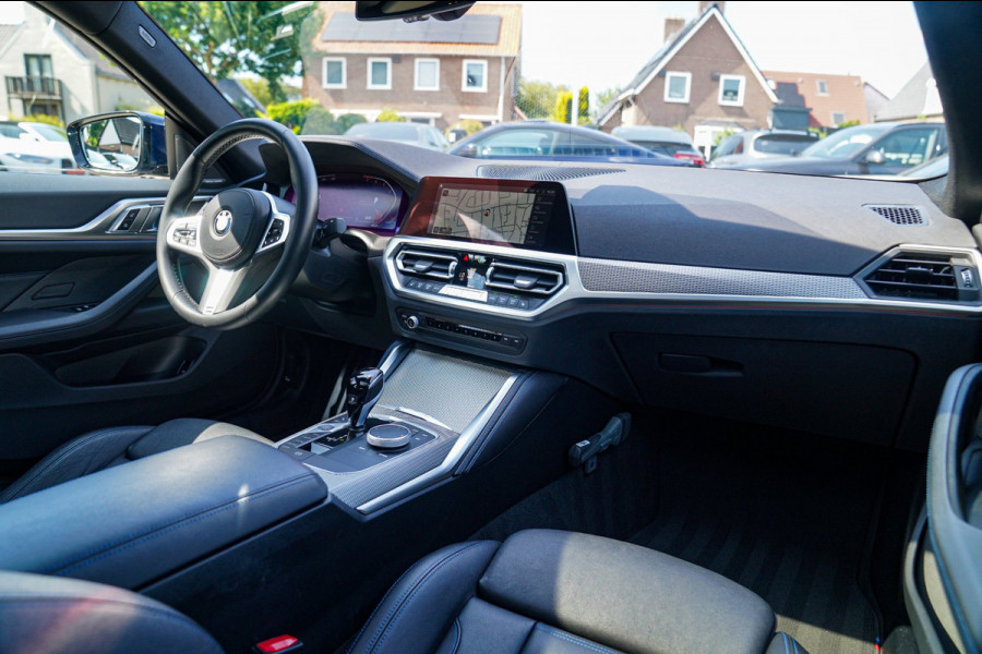 BMW 4 Serie Gran Coupé 430i High Executive | Tanzanit Blau | Schuif/kanteldak | Harman/Kardon | Dealer onderhouden | Luxe Leder |