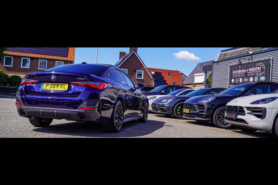 BMW 4 Serie Gran Coupé 430i High Executive | Tanzanit Blau | Schuif/kanteldak | Harman/Kardon | Dealer onderhouden | Luxe Leder |