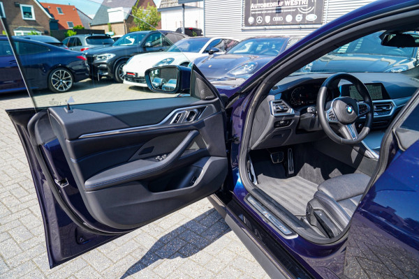 BMW 4 Serie Gran Coupé 430i High Executive | Tanzanit Blau | Schuif/kanteldak | Harman/Kardon | Dealer onderhouden | Luxe Leder |