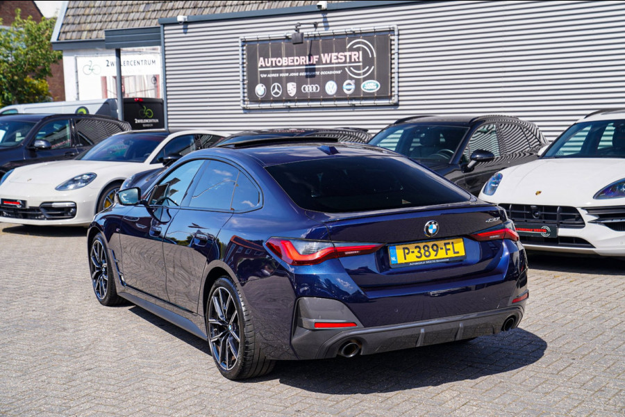 BMW 4 Serie Gran Coupé 430i High Executive | Tanzanit Blau | Schuif/kanteldak | Harman/Kardon | Dealer onderhouden | Luxe Leder |