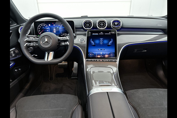 Mercedes-Benz C-Klasse 300 e Business Solution AMG | Nightpakket | GUARD 360° Plus | Burmester® 3D surround sound | Trekhaak | Middenconsole metaalstructuur | Panoramaschuifdak | 360° camera | Diamond grill |