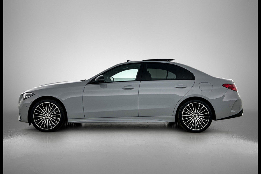 Mercedes-Benz C-Klasse 300 e Business Solution AMG | Nightpakket | GUARD 360° Plus | Burmester® 3D surround sound | Trekhaak | Middenconsole metaalstructuur | Panoramaschuifdak | 360° camera | Diamond grill |