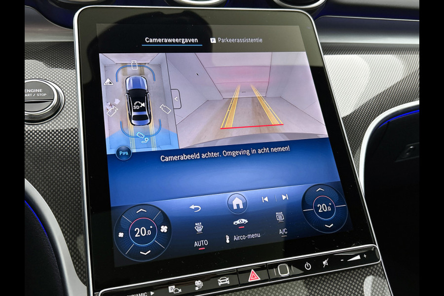Mercedes-Benz C-Klasse 300 e Business Solution AMG | Nightpakket | GUARD 360° Plus | Burmester® 3D surround sound | Trekhaak | Middenconsole metaalstructuur | Panoramaschuifdak | 360° camera | Diamond grill |