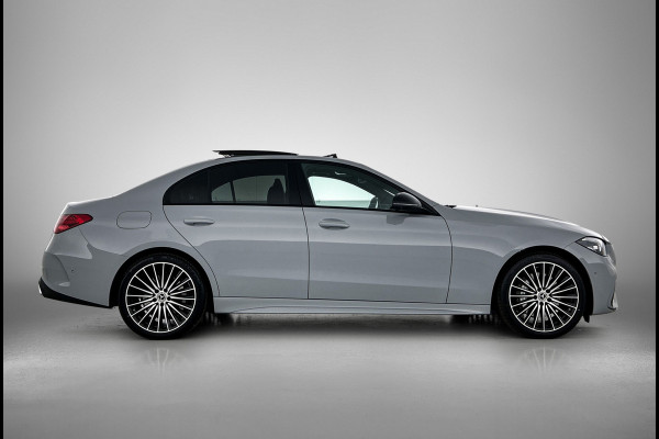 Mercedes-Benz C-Klasse 300 e Business Solution AMG | Nightpakket | GUARD 360° Plus | Burmester® 3D surround sound | Trekhaak | Middenconsole metaalstructuur | Panoramaschuifdak | 360° camera | Diamond grill |