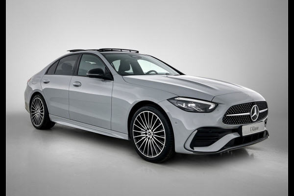 Mercedes-Benz C-Klasse 300 e Business Solution AMG | Nightpakket | GUARD 360° Plus | Burmester® 3D surround sound | Trekhaak | Middenconsole metaalstructuur | Panoramaschuifdak | 360° camera | Diamond grill |