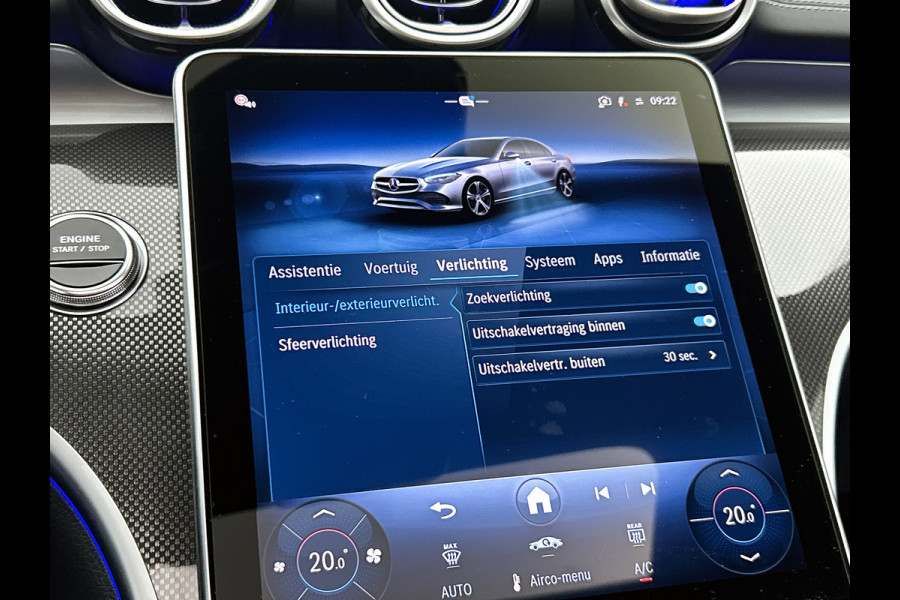 Mercedes-Benz C-Klasse 300 e Business Solution AMG | Nightpakket | GUARD 360° Plus | Burmester® 3D surround sound | Trekhaak | Middenconsole metaalstructuur | Panoramaschuifdak | 360° camera | Diamond grill |