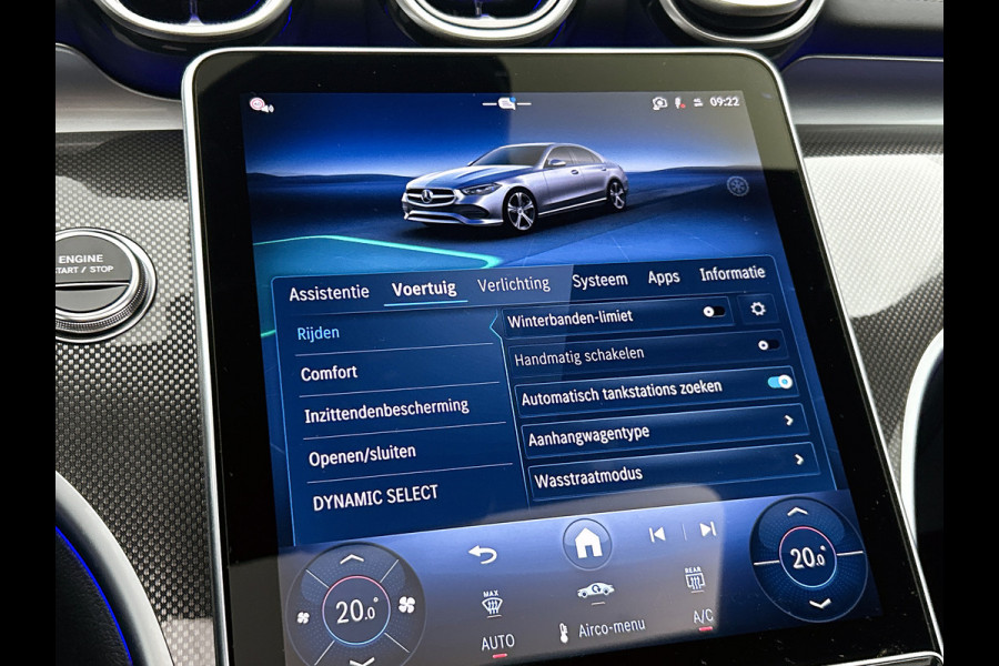 Mercedes-Benz C-Klasse 300 e Business Solution AMG | Nightpakket | GUARD 360° Plus | Burmester® 3D surround sound | Trekhaak | Middenconsole metaalstructuur | Panoramaschuifdak | 360° camera | Diamond grill |