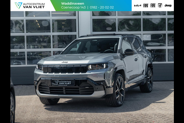 Jeep Compass First Edition 74 kWh | Adapt. Cruise | Camera | Carplay | 20" | Elektr. A-Klep | Navi | Winter Pack | Schuif/Kanteldak | Premium Pack | Conv. Pack | Warmtepomp