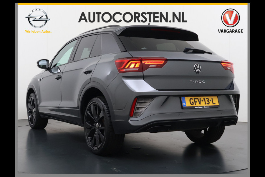 Volkswagen T-Roc 1.5TSI Automaat R-Line Panoramadak Stoelverwarming Adap.Cruise Virtal Cockpit Camera Elek.Achterklep Navi Apple Carplay Android  Keyless Pdc Privacy Glas Lmv Led DAB+ Licht-Regensensor