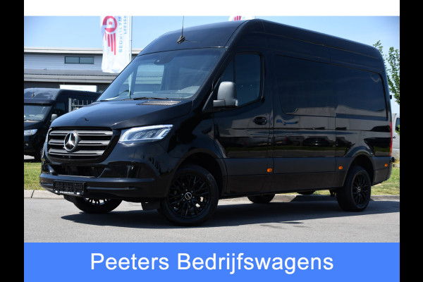 Mercedes-Benz Sprinter 319 V6 3.0 CDI L2H2 DC Black Edition Full Options! 360 Camera, Cruise, Carplay, 10,5'' Mbux, LED, 2 x Geveerde stoel, Stoelverwarming, Sensoren, Uniek!