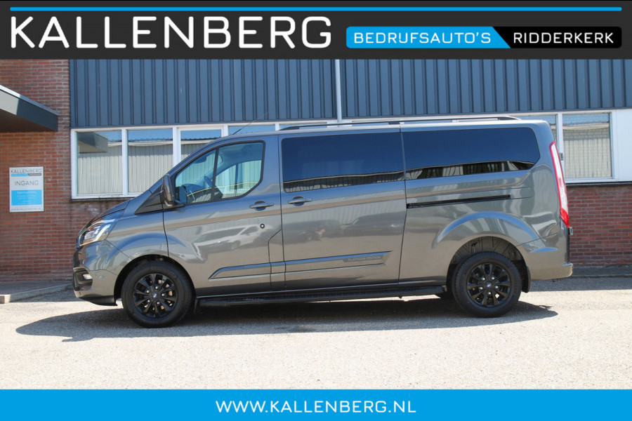 Ford Transit Custom 320 2.0 TDCI 130PK AUT L2H1 Platinum Edition DC / 5 pers / Trekhaak