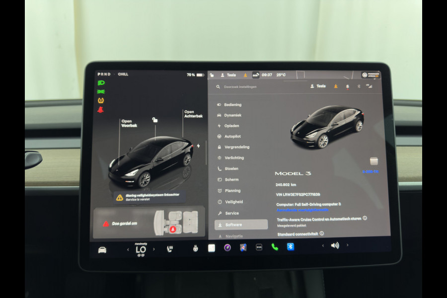 Tesla Model 3 Standard RWD Plus 60 kWh [3-Fase-11kW] {SoH-90%} (INCL-BTW) Aut. *PANO | AUTOPILOT | LEATHER | KEYLESS | FULL-LED | MEMORY-PACK | TOPVIEW | DAB | CARPLAY | DIGI-COCKPIT | LANE-ASSIST | HEATED- COMFORTSEATS | 19"ALU*