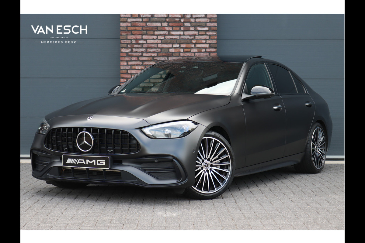 Mercedes-Benz C-Klasse 200 4MATIC Premium+ AMG Line | Distronic+ | Panoramadak | Burmester | Memory | Massage | Stoelventilatie | Surround Camara | Trekhaak | Digital Light | Keyless Go |