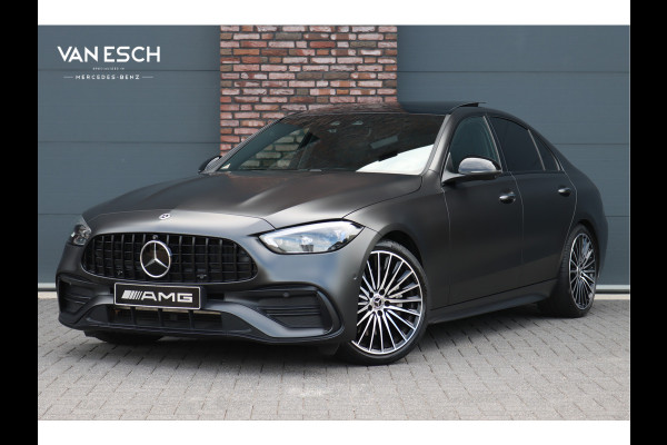Mercedes-Benz C-Klasse 200 4MATIC Premium+ AMG Line | Distronic+ | Panoramadak | Burmester | Memory | Massage | Stoelventilatie | Surround Camara | Trekhaak | Digital Light | Keyless Go |