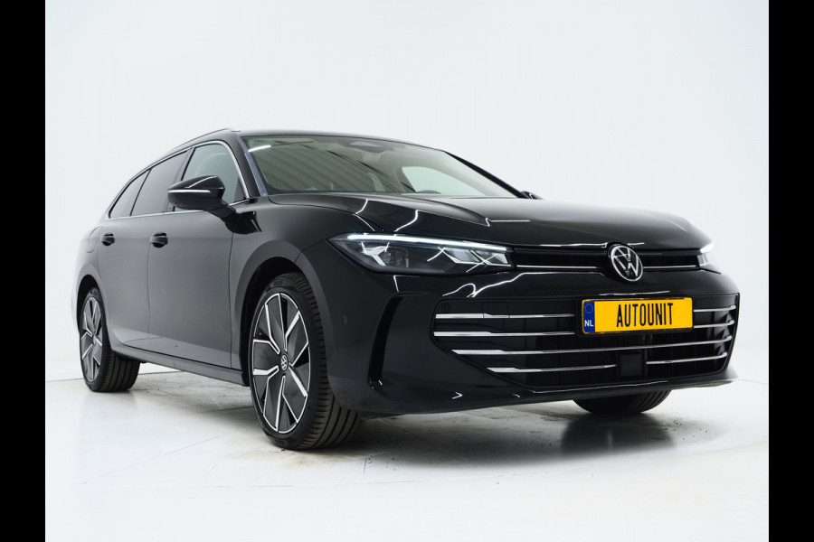 Volkswagen Passat Variant 1.5 eHybrid 204PK | Leder/Alcantara | Massage | Stoelkoeling | Trekhaak | HUD | 360 | Keyless