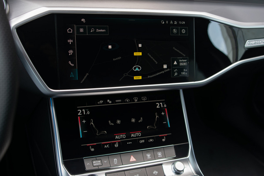 Audi A6 Avant 55 TFSI e quattro Pro Line S Competition B&O|Sportstoelen+|Comfortsleutel|HUD|Fijnnappa|21"|Zwart optiek