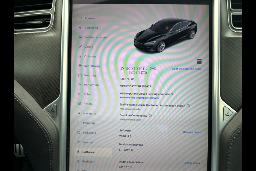 Tesla Model S 100D|SOH 90.2%|Pano|Stoel/Stuurverw|Cam|