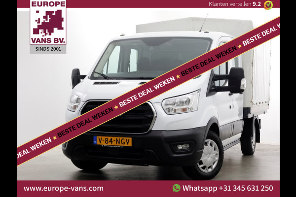Ford Transit 2.0 TDCI 130pk L2H1 Trend D.C. Open Laadbak met huif 05-2020