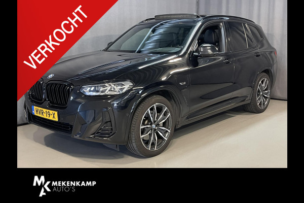 BMW X3 xDrive30e High Executive M Sport 20"/Panoramadak/Leder + memory/360 camera/Harman Kardon/Keyless/Dodehoek/Head-up/Adaptief onderstel + Sport steering/Stoelverwarming/Alarm