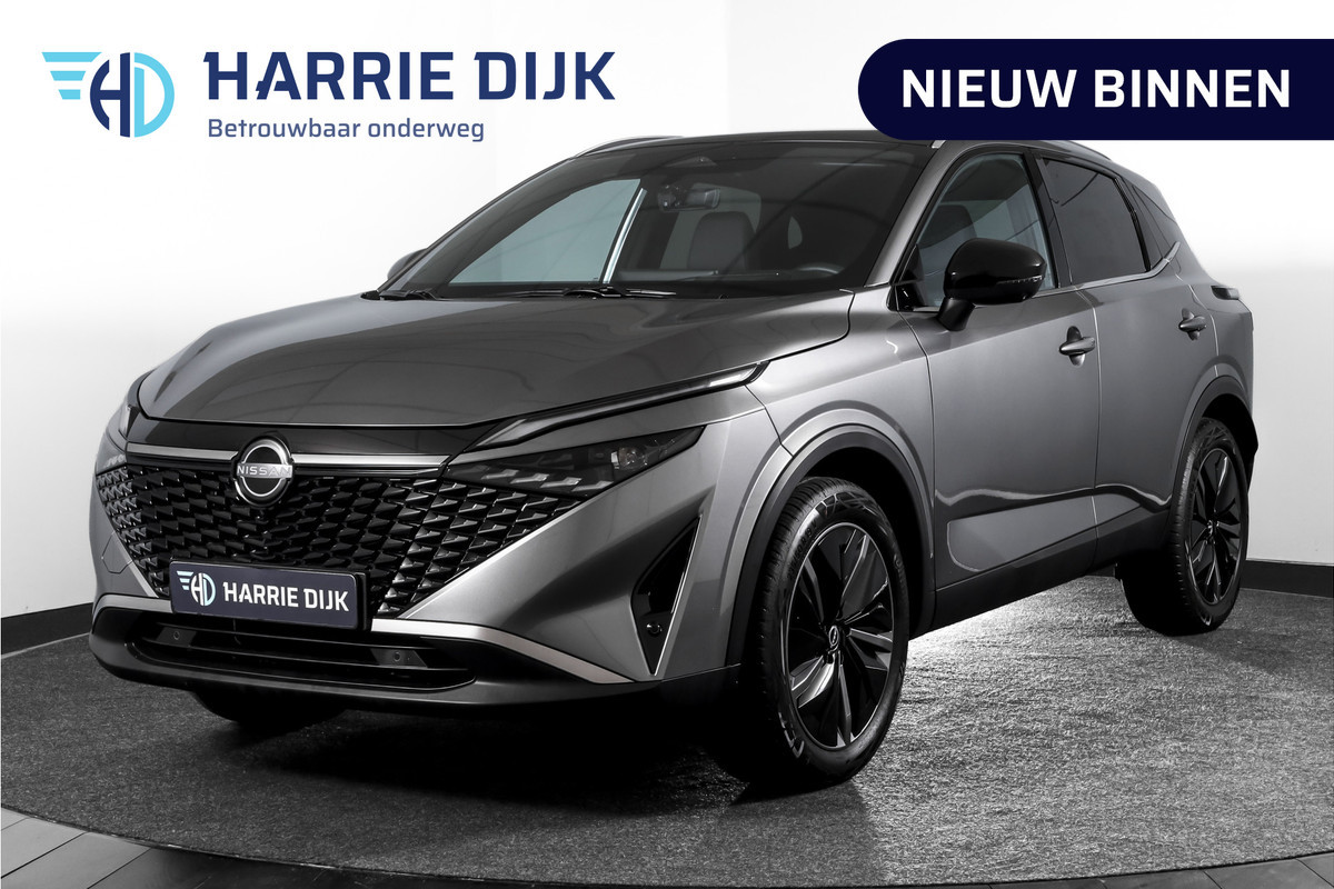 Nissan QASHQAI 1.3 MHEV Xtronic 158 PK Tekna | Pano | Memory | Matrix LED | Winterpakket | Dig. Cockpit | Adapt. Cruise | 360 Camera | NAV+App. Connect | ECC | Elek Klep | LM 19" | 6504