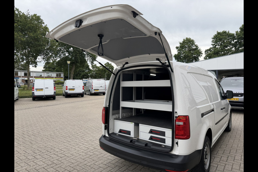 Volkswagen Caddy 2.0 TDI L2H1 BMT Maxi Comfortline / vaste prijs rijklaar € 15.950 ex btw / euro 6 / bpm vrij / ingerichte laadruimte / ex KPN / airco / cruise / pdc achter / omvormer !