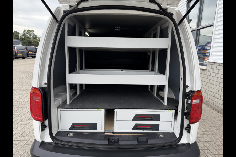 Volkswagen Caddy 2.0 TDI L2H1 BMT Maxi Comfortline / vaste prijs rijklaar € 15.950 ex btw / euro 6 / bpm vrij / ingerichte laadruimte / ex KPN / airco / cruise / pdc achter / omvormer !