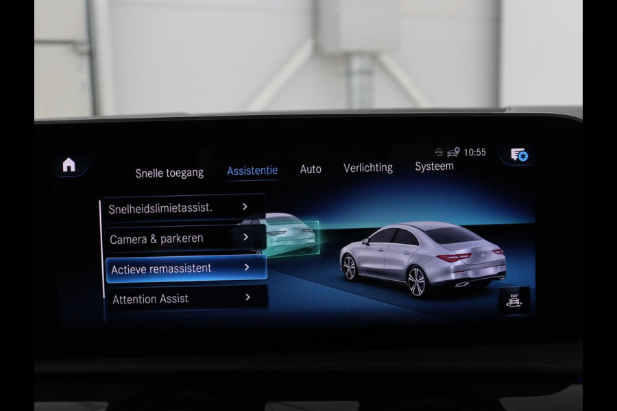 Mercedes-Benz CLA-Klasse 180 Business Solution Progressive | Stoelverwarming | Carplay | Sfeerverlichting | Half leder | Camera | Navigatie | Widescreen | Full LED | Park Assist | DAB | 18'' velgen | Cruise control