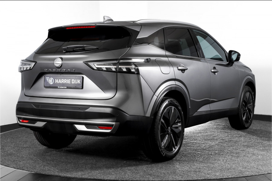 Nissan QASHQAI 1.3 MHEV Xtronic 158 PK Tekna | Pano | Memory | Matrix LED | Winterpakket | Dig. Cockpit | Adapt. Cruise | 360 Camera | NAV+App. Connect | ECC | Elek Klep | LM 19" | 6527