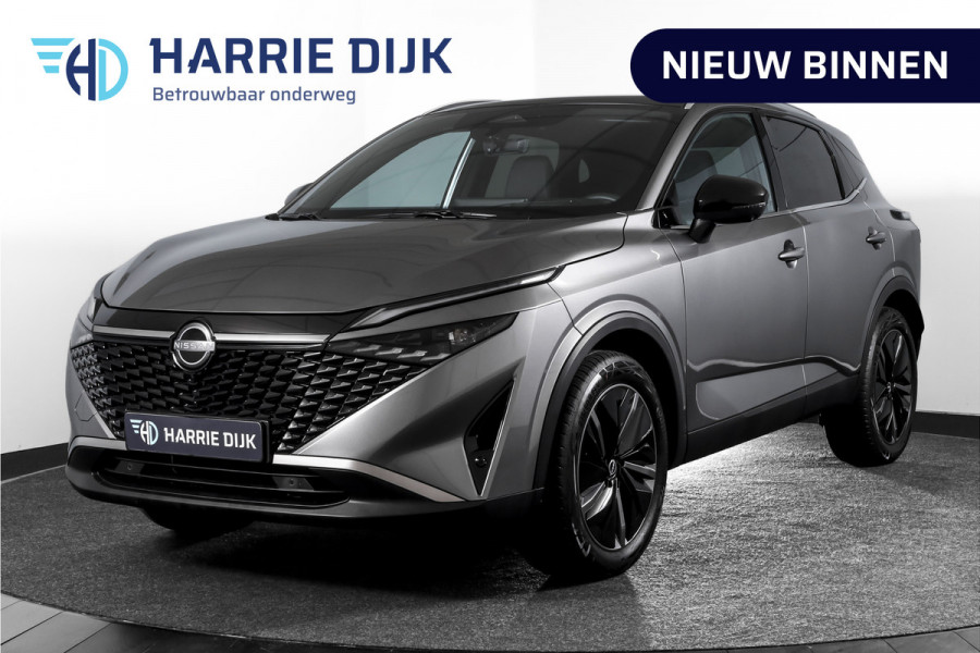 Nissan QASHQAI 1.3 MHEV Xtronic 158 PK Tekna | Pano | Memory | Matrix LED | Winterpakket | Dig. Cockpit | Adapt. Cruise | 360 Camera | NAV+App. Connect | ECC | Elek Klep | LM 19" | 6527