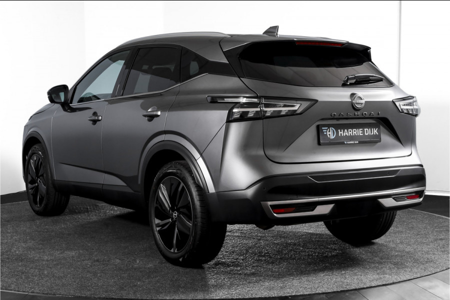 Nissan QASHQAI 1.3 MHEV Xtronic 158 PK Tekna | Pano | Memory | Matrix LED | Winterpakket | Dig. Cockpit | Adapt. Cruise | 360 Camera | NAV+App. Connect | ECC | Elek Klep | LM 19" | 6527
