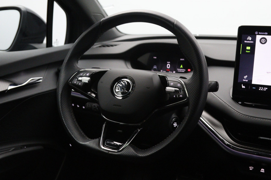 Škoda ENYAQ iV 60 KWH 180 PK Sportline, SOH 92 %, Warmtepomp, Panoramadak, Trekhaak