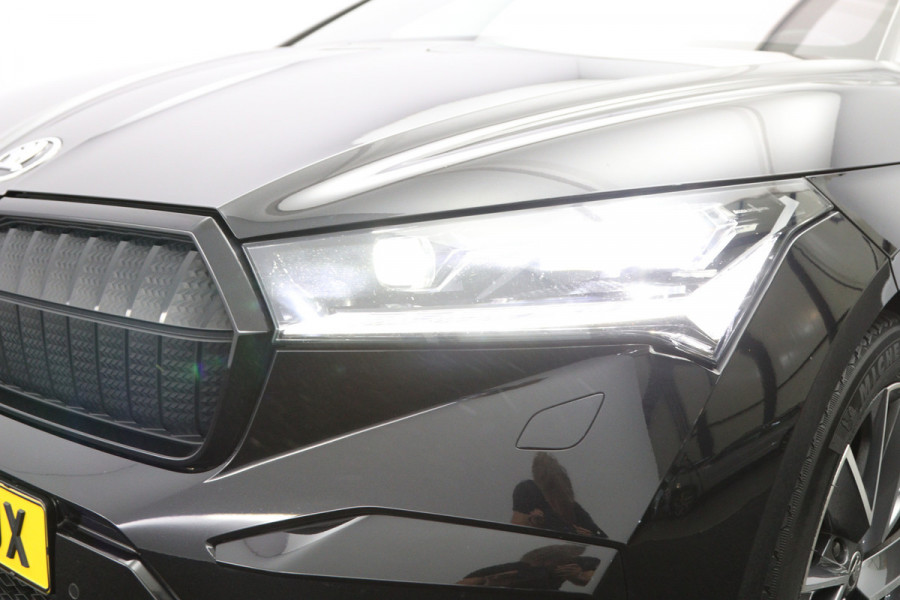 Škoda ENYAQ iV 60 KWH 180 PK Sportline, SOH 92 %, Warmtepomp, Panoramadak, Trekhaak