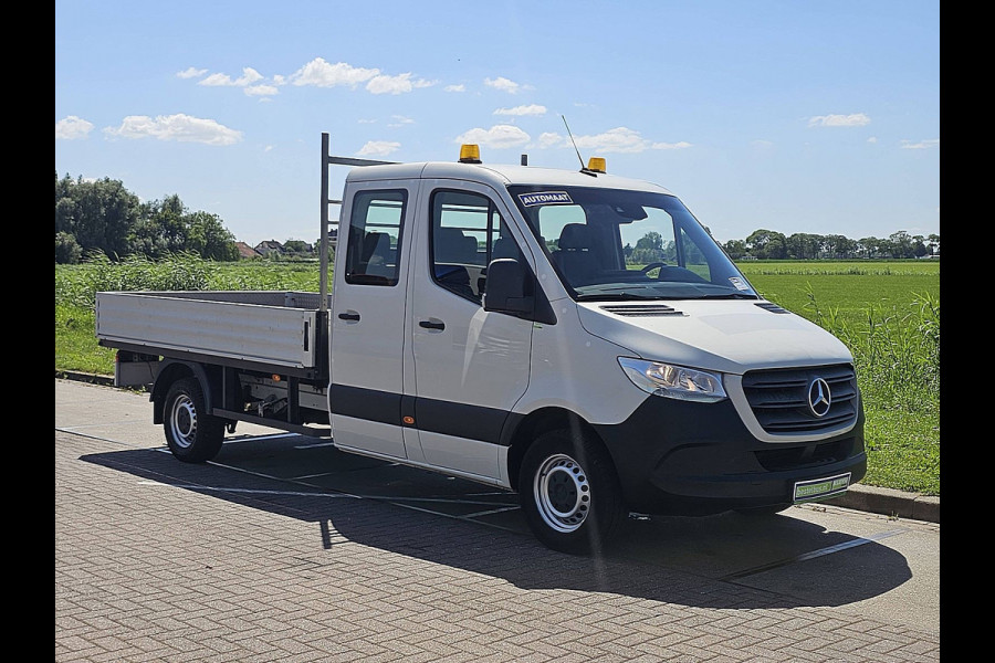 Mercedes-Benz Sprinter 314 L3 Dubbele Cabine Mbux Navi Open-Laadbak XL 3.5T-Trekhaak Automaat Euro6 Oh-historie