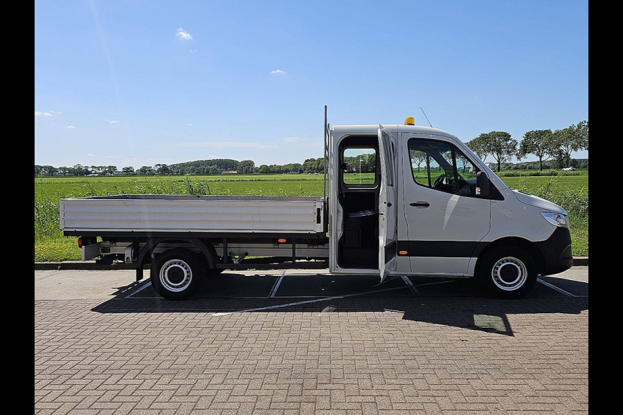 Mercedes-Benz Sprinter 314 L3 Dubbele Cabine Mbux Navi Open-Laadbak XL 3.5T-Trekhaak Automaat Euro6 Oh-historie