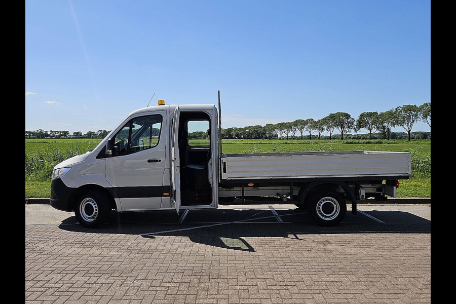 Mercedes-Benz Sprinter 314 L3 Dubbele Cabine Mbux Navi Open-Laadbak XL 3.5T-Trekhaak Automaat Euro6 Oh-historie